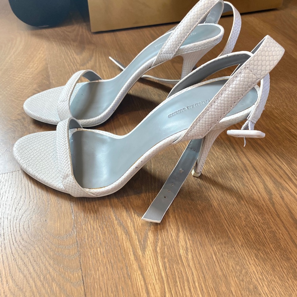 Alexander Wang White Heel Size 40 - Picture 3 of 6